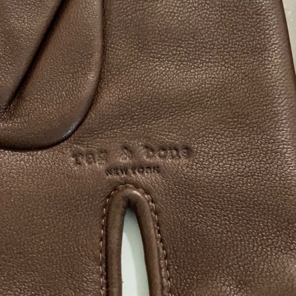 Rag and Bone | Dark Brown Slant Gloves | Like New |  Size M - Picture 4 of 5